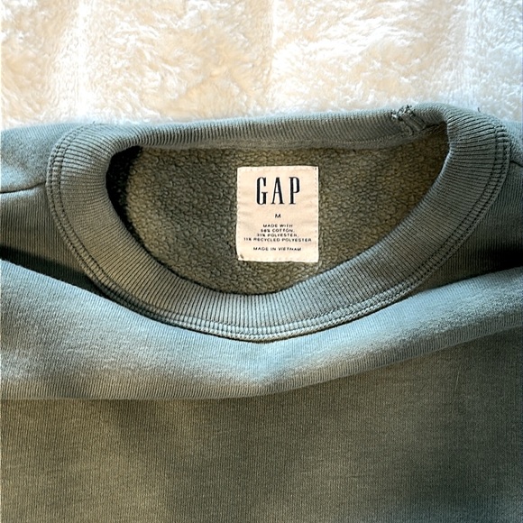 GAP Mens Green Tie Dye Logo Fleece Shorts and Sweatshirt Set in Medium - Picture 7 of 7